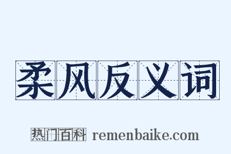 柔风反义词是什么意思的图片